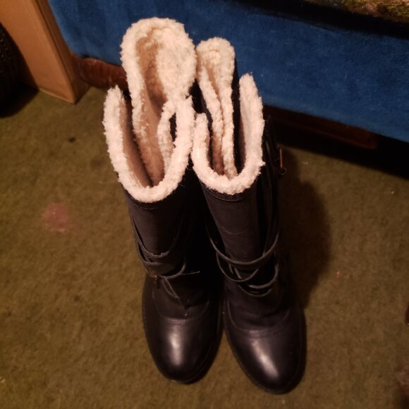 Aldo black leather boots - Picture 5 of 8